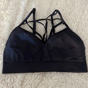 Victoria's Secret PINK Gray Racerback Sports Bra